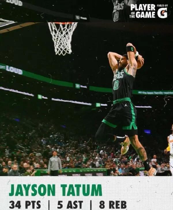 塔图姆连续十场比赛得分超过败北，SKT挑战极限！